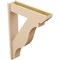 Ekena Millwork 7 1/2-in W x 32-in D x 44-in H Funston Slat Rough Cedar Woodgrain TimberThane Outlooker, Primed Tan OUTUR075X32X44FST24RCPR - alternate 6